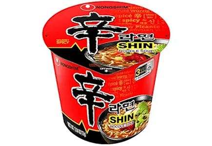 Shin Ramen Noodle Cup 6-Pack