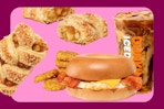 $1 braided apple pie and $6 meal deal from dunkin