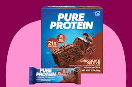 Chocolate Deluxe Pure Protein Bars Are as Low as $9.60 on Amazon card image
