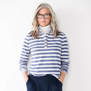 kohls womens croft barrow button neck fleece sweatshirt stock image 2021 1626274774 1626274774