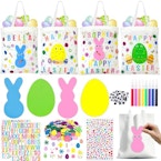 Easter Canvas Tote Bag 4-Pack
