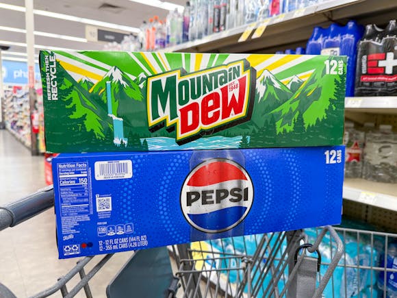 Pepsi, Mountain Dew, and Starry Soda 12-Packs: Buy 2 Get 2 Free at Walgreens