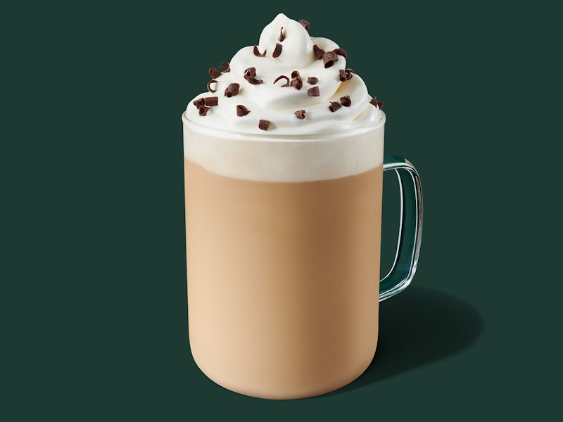 starbucks hot peppermint white chocolate mocha drink