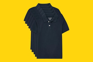5-pack of navy blue uniform tops