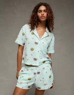 Cotton Gauze Short-Sleeve PJ Set