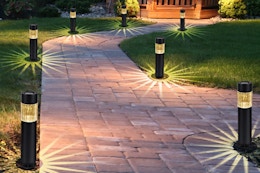 Outdoor Solar Pathway Lights, Just $12 on Amazon card image