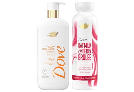 2 Dove Premium Body Washes