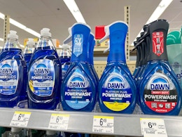 dawn dish spray products on walgreens shelf