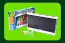 Crayola Ultimate Light Board on green kcl template