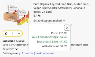 fruit bars cart