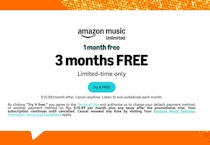 Amazon Music Unlimited 3-Month Trial