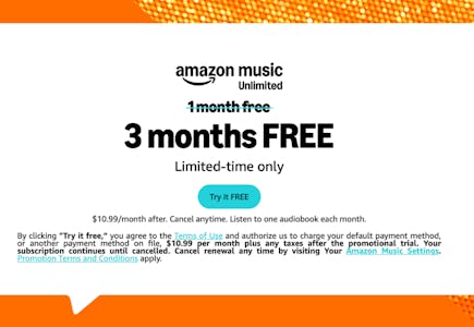 Amazon Music Unlimited 3-Month Trial