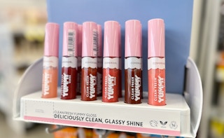 cover girl yummy lip gloss display on store rack