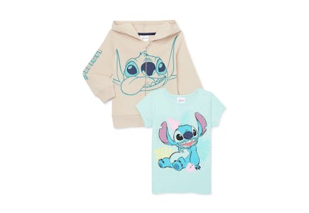 Stitch Toddler Hoodie and Tee Set