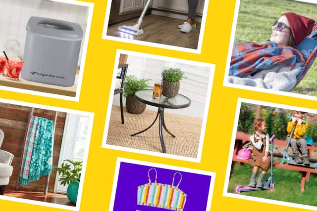 Must-Do Walmart Deals: $5 Kids' Swimsuits, $10 Patio Table, and More card image