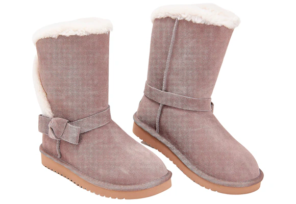 Women's Suede Bow Short Boots
