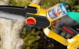 Mini 8-Inch Chainsaw, Now $29.49 on Amazon card image