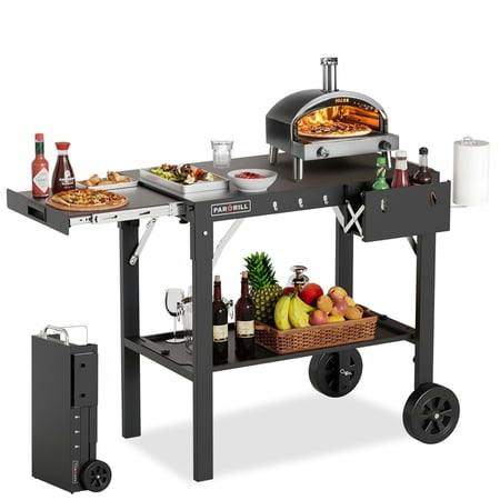 Outdoor Folding Grill Cart