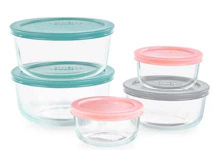 Pyrex Glass Storage Set