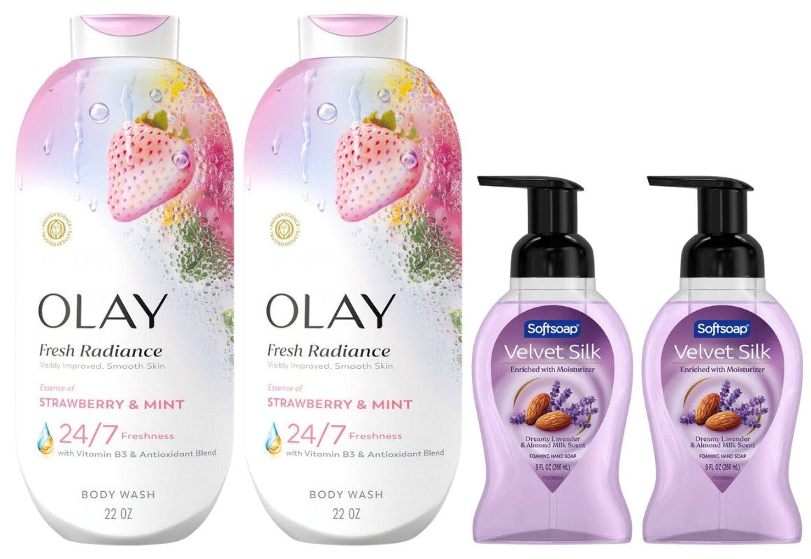 2 Olay + 2 Softsoap