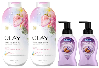 2 Olay + 2 Softsoap