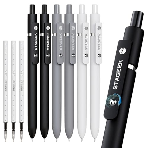Black Gel Pens 6-Pack