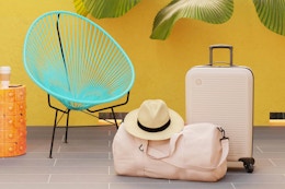 Rollback Alert: $24 Hardside Carry-On Suitcase at Walmart card image
