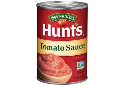 2 Hunt's Tomato Sauce Cans