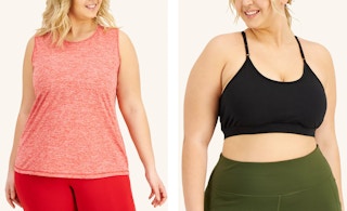 a collage of women wearing activewear