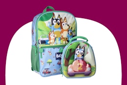 Bluey backpack and lunch box