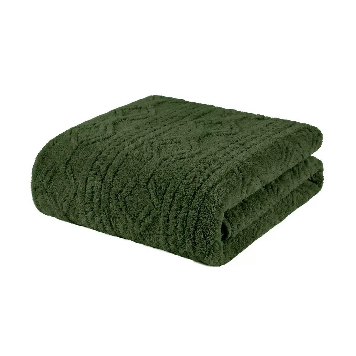 Arctic Boho Jacquard Plush Fleece Blanket