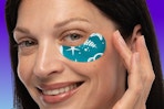 woman wearing one under-eye patch