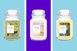 Yankee Candles collage: cupcake, sage, and lemon