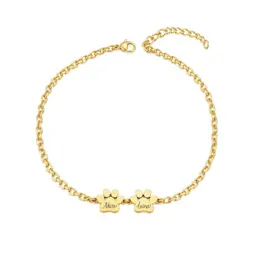 Personalized Paw Print Bracelet
