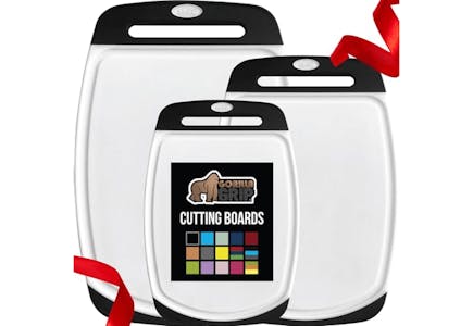 Gorilla Grip Cutting Board Set