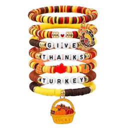 Thanksgiving Heishi Bracelet Set