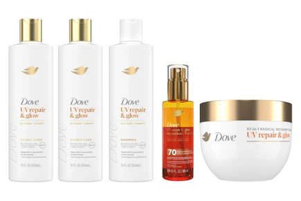 5 Dove Hair Care Products