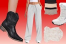 boots, sweatpants, baby onsie & underwear