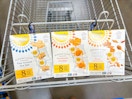 Three Simple Mills Snack Packs in Walmart shopping cart