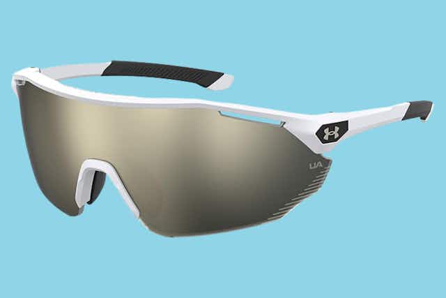 Under Armour Men's UA Force 2 Wrap Sunglasses, $48.75 on Amazon card image