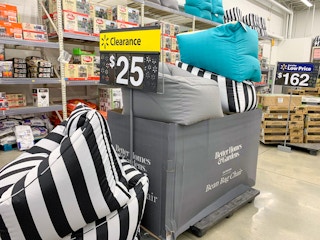 better homes and gardens outdoor bean bag chairs with $25 clearance sign