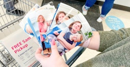 someone looking through their photos printed at Walgreens