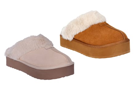 Joyspun Women's Platform Slippers