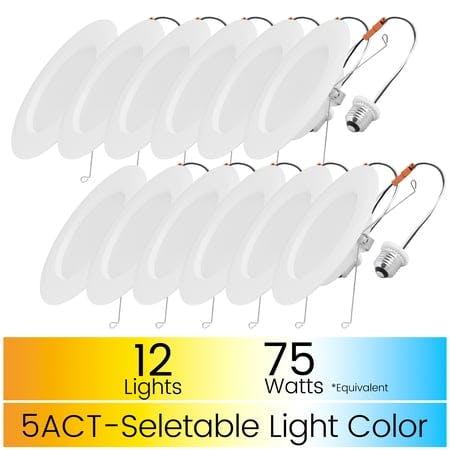 Great Value LED Downlight 12-Pack