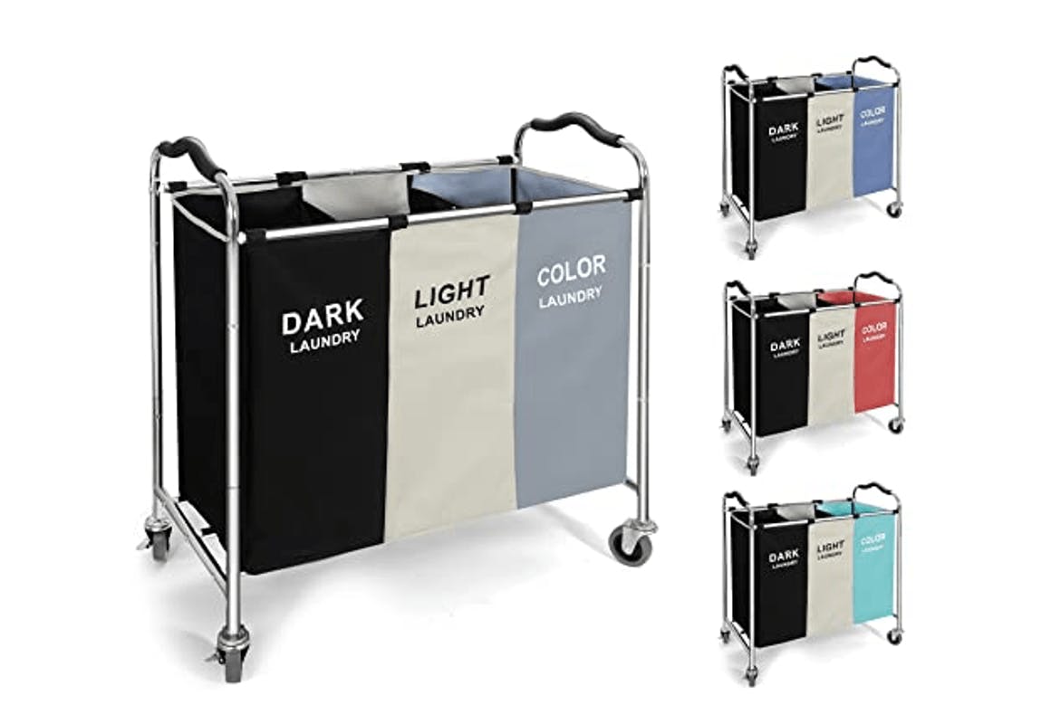 3-Section Laundry Basket
