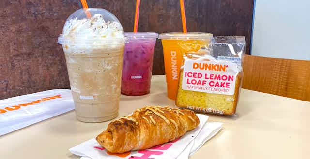 Butter Pecan Swirl Drinks Join the Dunkin' Menu + More Spring Drinks card image