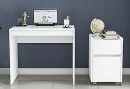 desk and cabinet set