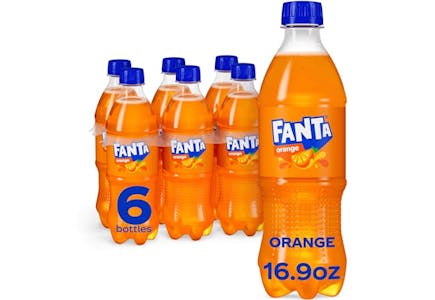 Fanta Orange Soda 6-Pack