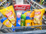 lay's coca-cola arm & hammer garnier walgreens storage bags in walgreens cart