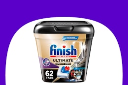 Finish Dishwasher Pods: Get 62 Pods for as Low as $11.84 on Amazon card image